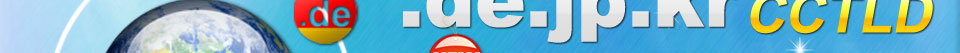 Newest Release .de.jp.kr CCTLD,Choose good domain name, Starting from the 