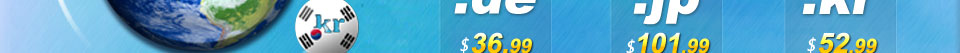 Newest Release .de.jp.kr CCTLD,Choose good domain name, Starting from the 